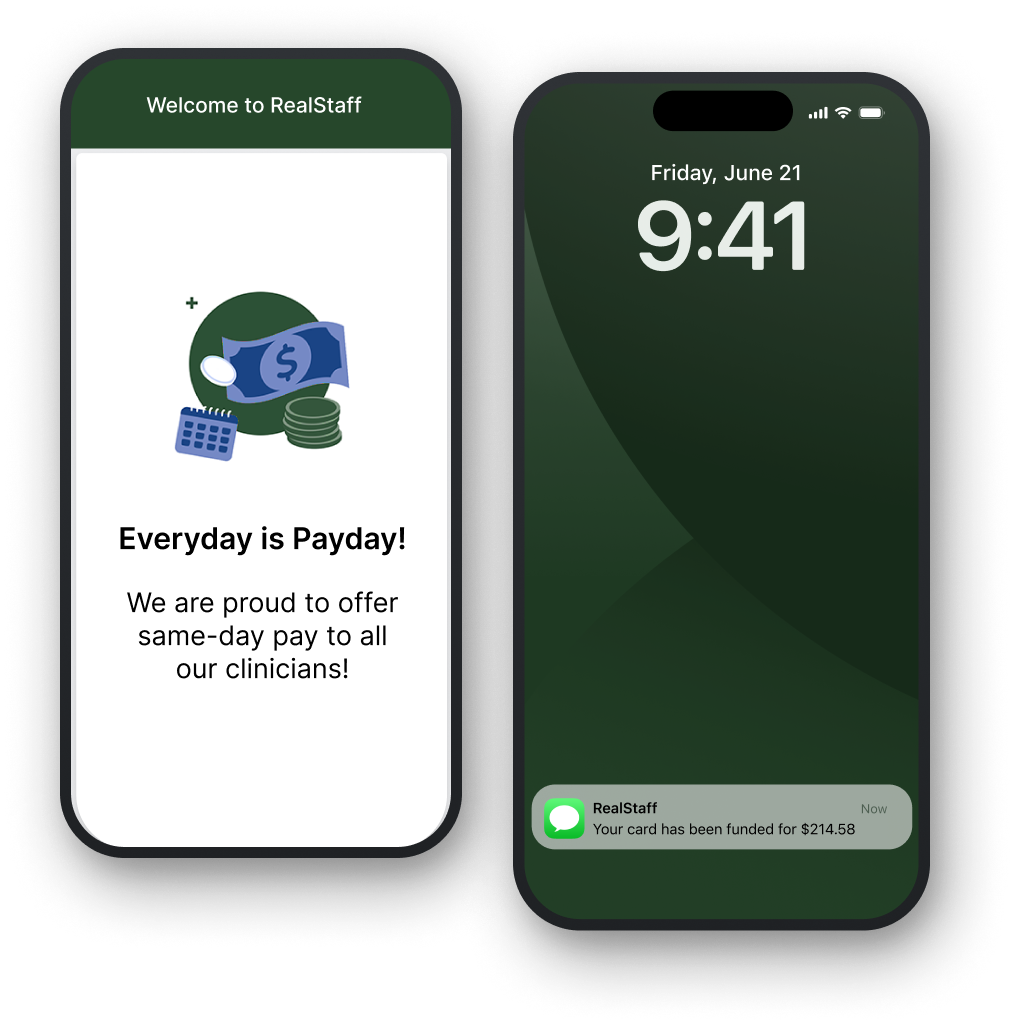 Get paid daily - RealStaff